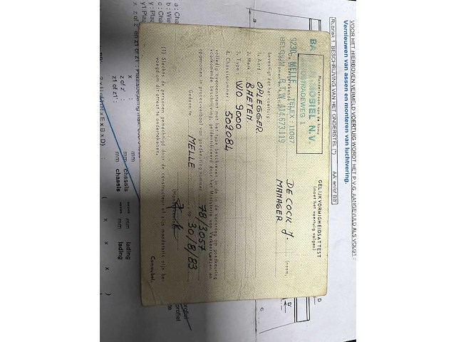 1983 baeten wo 9000 oplegger - afbeelding 20 van  30