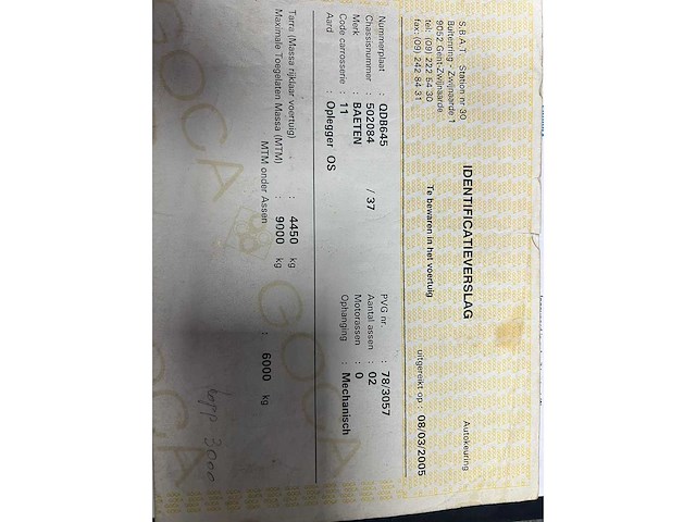 1983 baeten wo 9000 oplegger - afbeelding 21 van  30