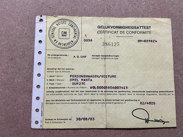 1983 opel manta gsi - in rijdende staat! - afbeelding 38 van  47