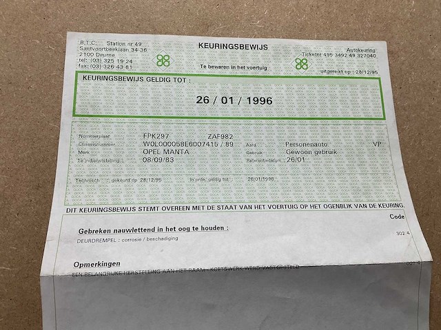 1983 opel manta gsi - in rijdende staat! - afbeelding 41 van  47