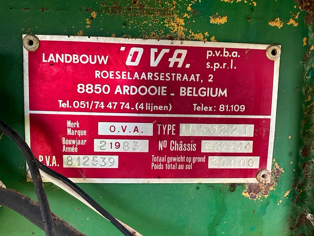 1983 ova lb5522t mestverspreider - afbeelding 2 van  16