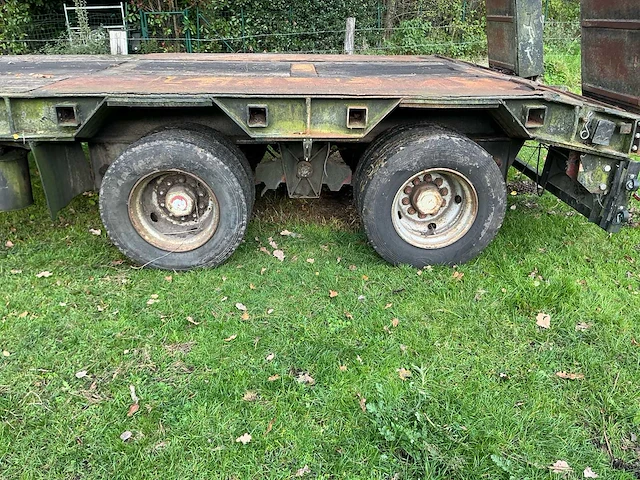 1983 robuste kaiser rse 20 3-assige dieplader / machinetransporter met oprijrampen - afbeelding 4 van  14