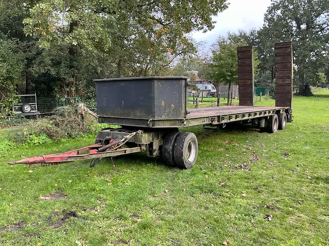 1983 robuste kaiser rse 20 3-assige dieplader / machinetransporter met oprijrampen - afbeelding 1 van  14