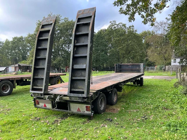 1983 robuste kaiser rse 20 3-assige dieplader / machinetransporter met oprijrampen - afbeelding 10 van  14