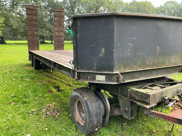 1983 robuste kaiser rse 20 3-assige dieplader / machinetransporter met oprijrampen - afbeelding 11 van  14