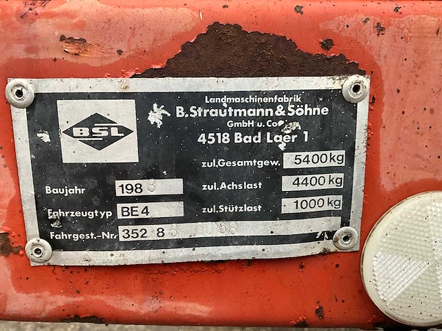 1983 strautmann be4 compoststrooier - afbeelding 13 van  20