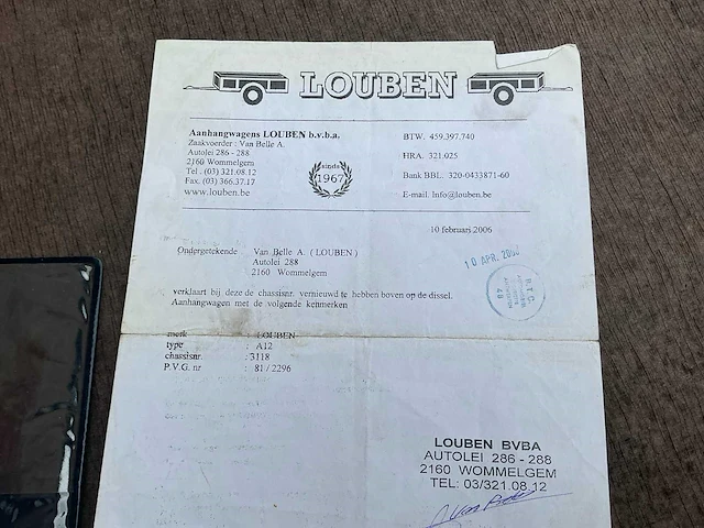 1984 louben a12 aanhangwagen - afbeelding 11 van  24