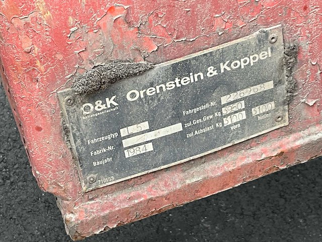 1984 o&k (orenstein & koppel) l5 compacte wiellader - compact & functioneel - afbeelding 2 van  6