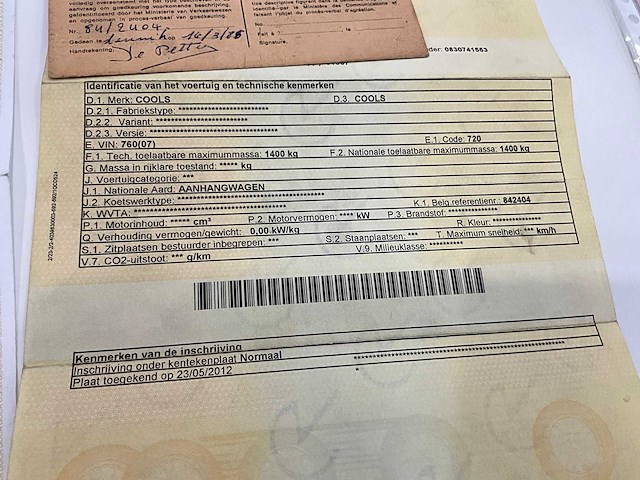 1985 cools dp2/850 aanhangwagen - afbeelding 15 van  23