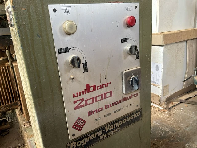 1985 lino busellato unibohr 2000 meerspillige boor-/deuvelmachine - afbeelding 7 van  8