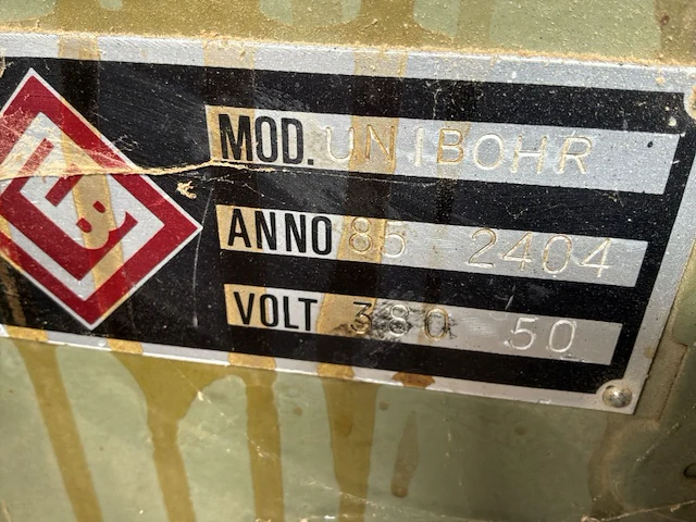 1985 lino busellato unibohr 2000 meerspillige boor-/deuvelmachine - afbeelding 8 van  8