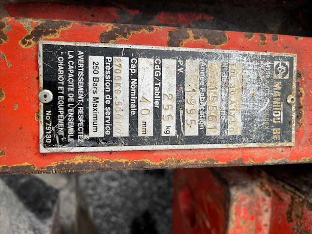 1985 manitou mc 30 cp manitou mc 30 cp – all-terrain heftruck – perkins diesel – 2.700 kg – cab - afbeelding 5 van  13