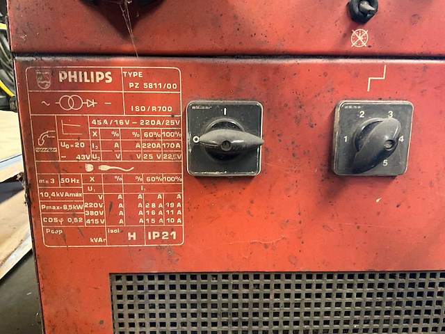 1985 philips pz5811/00 mig lasapparaat - afbeelding 7 van  11