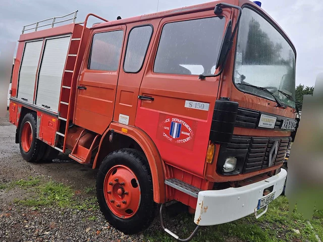 1985 renault s150 - jp7336 brandweerwagen - desautel – 2.000 liter – dubbele cabine (crewcab) - afbeelding 6 van  13