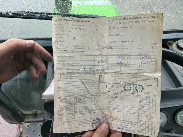 1986 deutz-fahr dx 3.50 2wd landbouwtractor - afbeelding 26 van  33