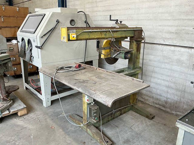 1986 harwi 625u afkortcirkelzaagmachine - afbeelding 1 van  6