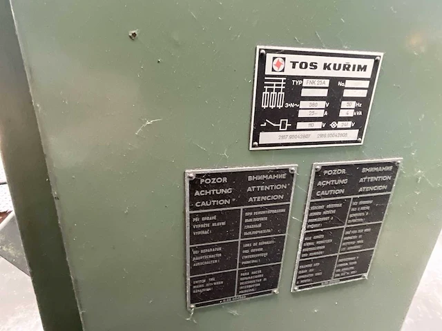 1986 tos kurim fnk 25a kniefreesmachine - afbeelding 5 van  13