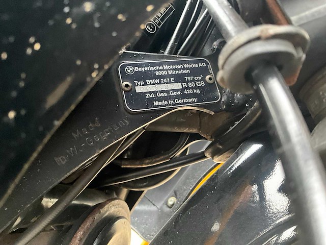 1987 bmw r 80gs motorfiets - afbeelding 6 van  18
