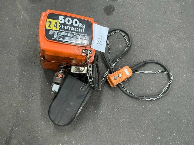 1987 hitachi 1/2snh2 kettingtakel - afbeelding 1 van  3