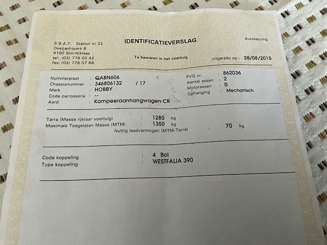 1987 hobby 555 t - caravan - afbeelding 35 van  42