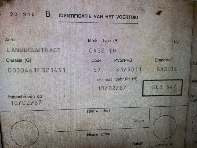 1987 international 453 oldtimer tractor - afbeelding 5 van  14