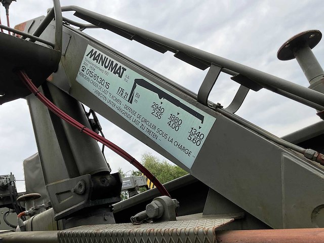 1987 volvo n10 6x6 met fassi 8m kraan legervoertuig - afbeelding 14 van  16