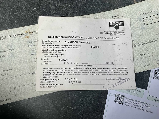 1988 ancar 2a2 aanhangwagen - afbeelding 11 van  19