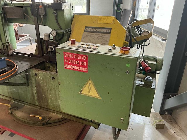 1988 behringer hbp 340n metalen horizontale bandzaagmachine - afbeelding 4 van  13