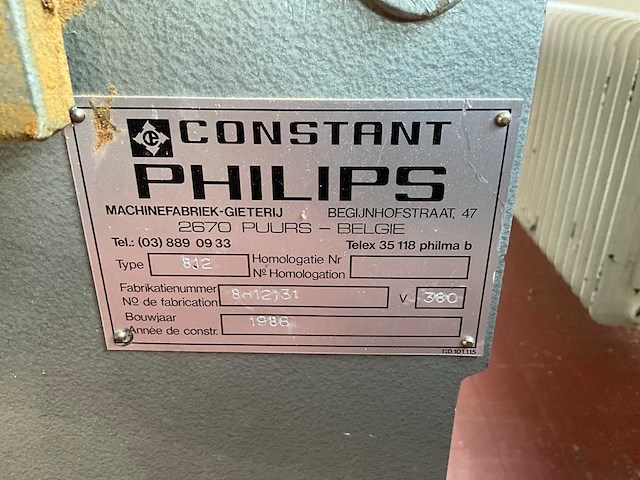 1988 constant philips 812 freesmachine - afbeelding 8 van  16