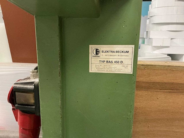 1988 elektra beckum bas 450 d lintzaagmachine - afbeelding 3 van  7