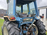 1988 ford 6610 antieke tractor + flatbed landbouwtrailer - afbeelding 6 van  12