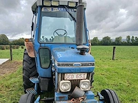 1988 ford 6610 antieke tractor + flatbed landbouwtrailer - afbeelding 5 van  12