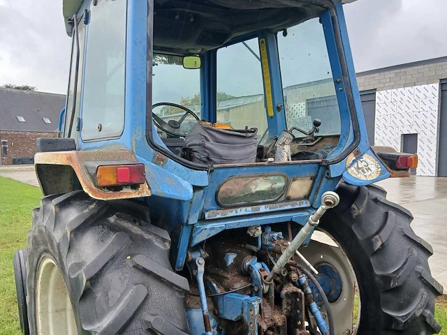 1988 ford 6610 antieke tractor + flatbed landbouwtrailer - afbeelding 4 van  12