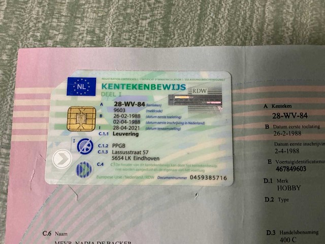 1988 hobby 400 c caravan - afbeelding 18 van  28