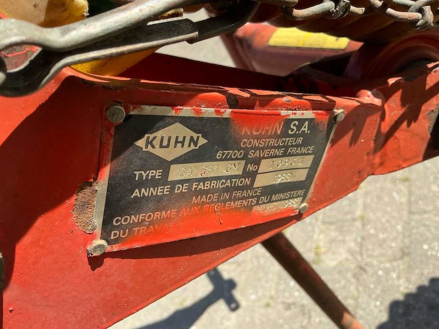 1988 kuhn ga381gn hooihark - afbeelding 7 van  10