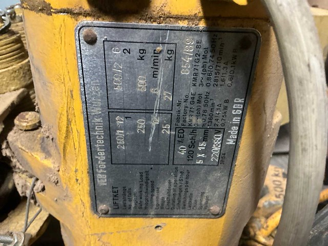 1988 liftket 10-24 rail elektrische kettingtakel - afbeelding 7 van  7