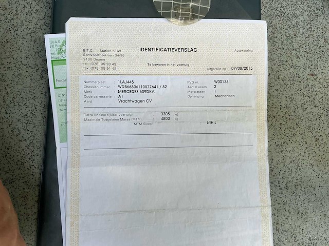 1988 mercedes 609 d legervoertuig - afbeelding 18 van  19