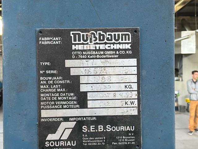 1988 nussbaum atl automotive lift - afbeelding 11 van  11