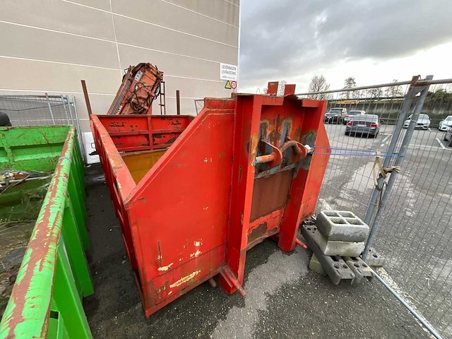 1989 atlas ak 3500c autolaadkraan op afzetcontainer - afbeelding 1 van  17