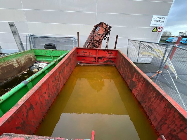 1989 atlas ak 3500c autolaadkraan op afzetcontainer - afbeelding 12 van  17