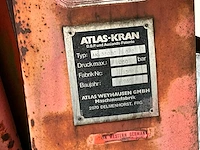 1989 atlas ak 3500c autolaadkraan op afzetcontainer - afbeelding 13 van  17