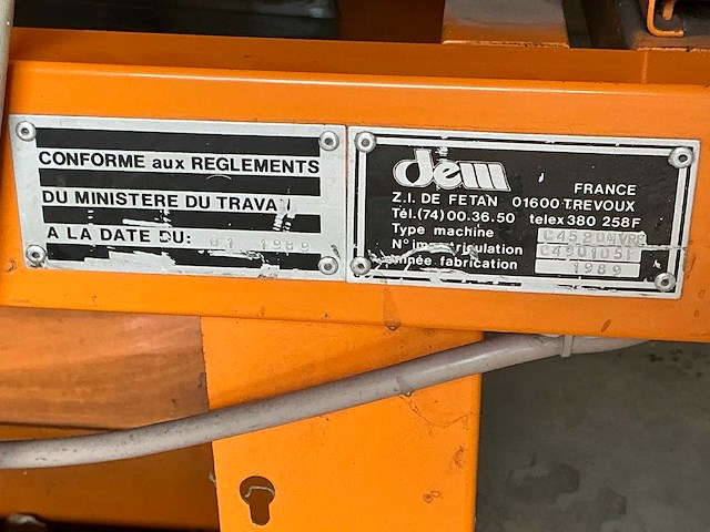 1989 dem c4520 seal machine - afbeelding 5 van  5