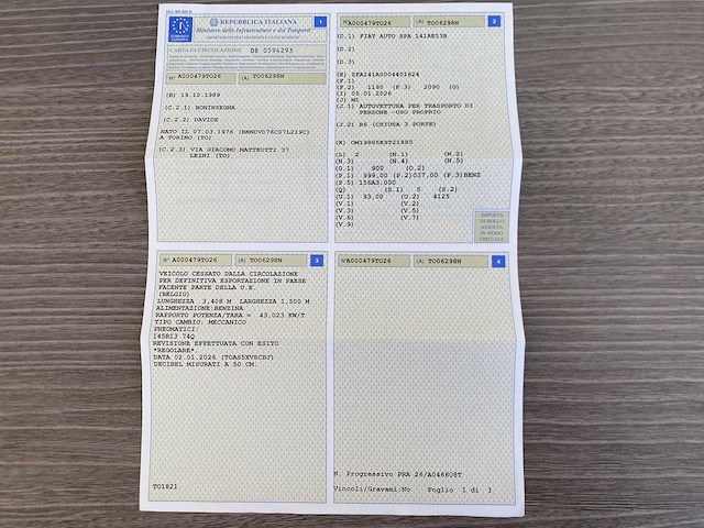 1989 fiat panda 4x4 sisley - afbeelding 10 van  13