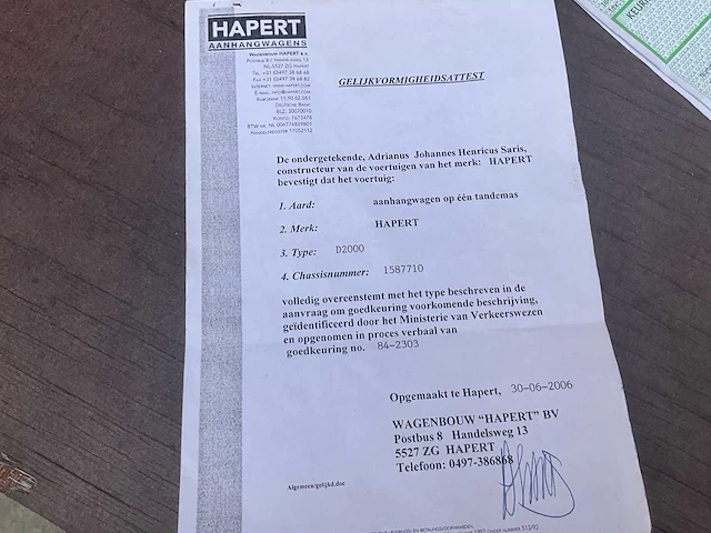 1989 happert d2000 handmatige kipper - afbeelding 15 van  33