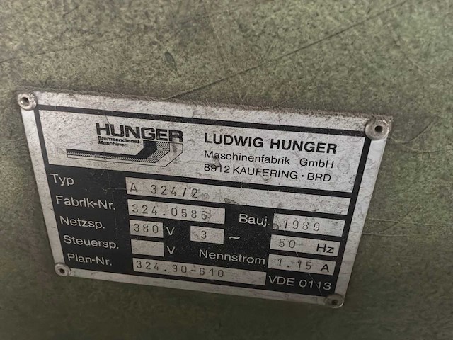 1989 hunger a324/2 boor en gereedschapsslijpmachine - afbeelding 5 van  5