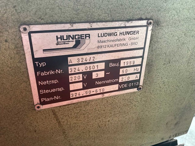 1989 hunger a324/2 boor en gereedschapsslijpmachine - afbeelding 6 van  7