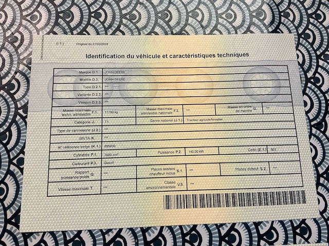 1989 john deere 4755 vierwielaangedreven landbouwtractor - afbeelding 41 van  49