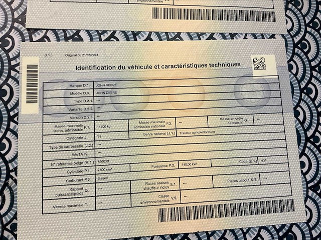 1989 john deere 4755 vierwielaangedreven landbouwtractor - afbeelding 42 van  49