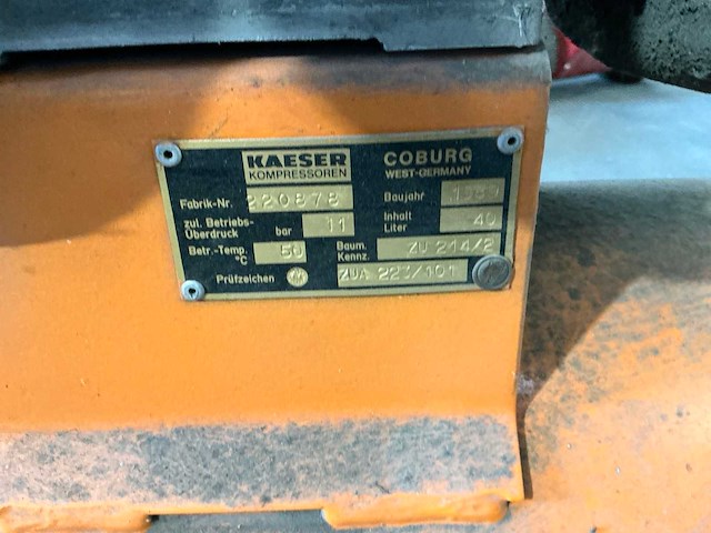 1989 kaeser zu214/2 luchtcompressor - afbeelding 2 van  3