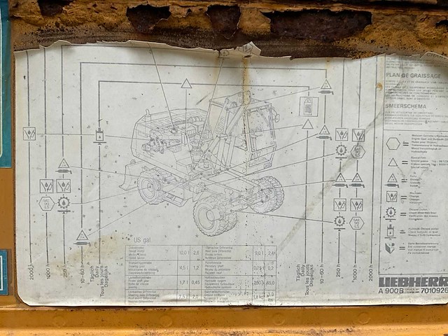 1989 liebherr a900b graaflaadmachine - 14 ton - met kentekenpapieren - afbeelding 24 van  29